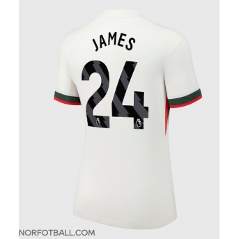 Billige Fotballdrakt Chelsea Reece James #24 Replika Bortedrakt Dame 2025-26 Kortermet